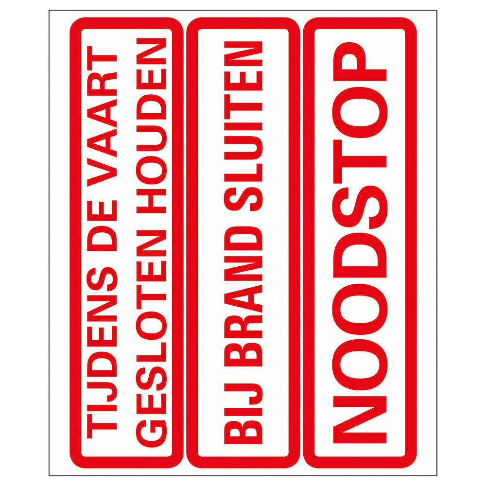 Pictogram 18x150 mm - gevaarsinstructies - P752-18 - EAN 8711234376312 - zelfklevende vinyl sticker