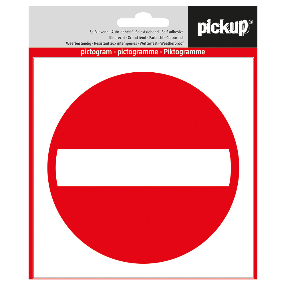 Pictogram Aufkleber 140x140 mm Zutritt verboten P809-14 EAN 8711234339683