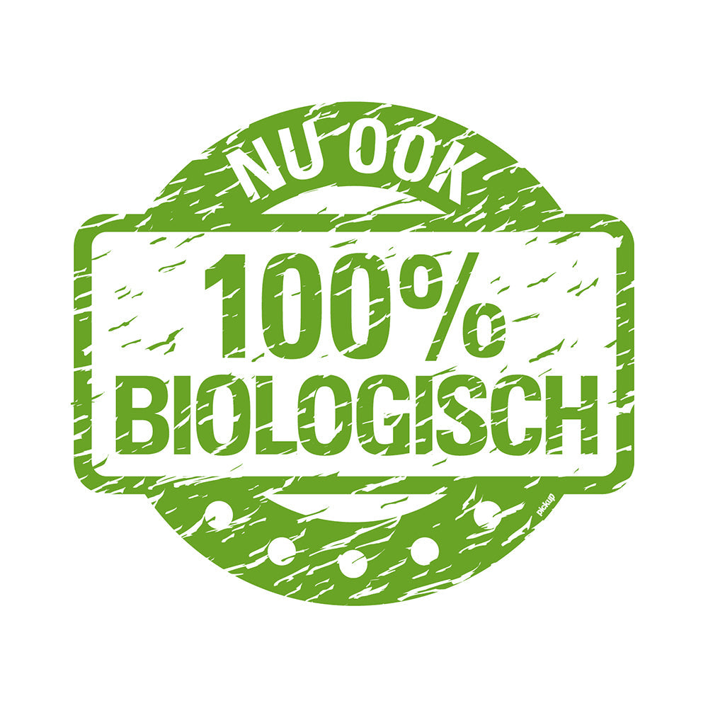 Pickup sticker Nu ook 100% biologisch 300x330 mm EAN 8715119101433 PS1035006 natuurlijk