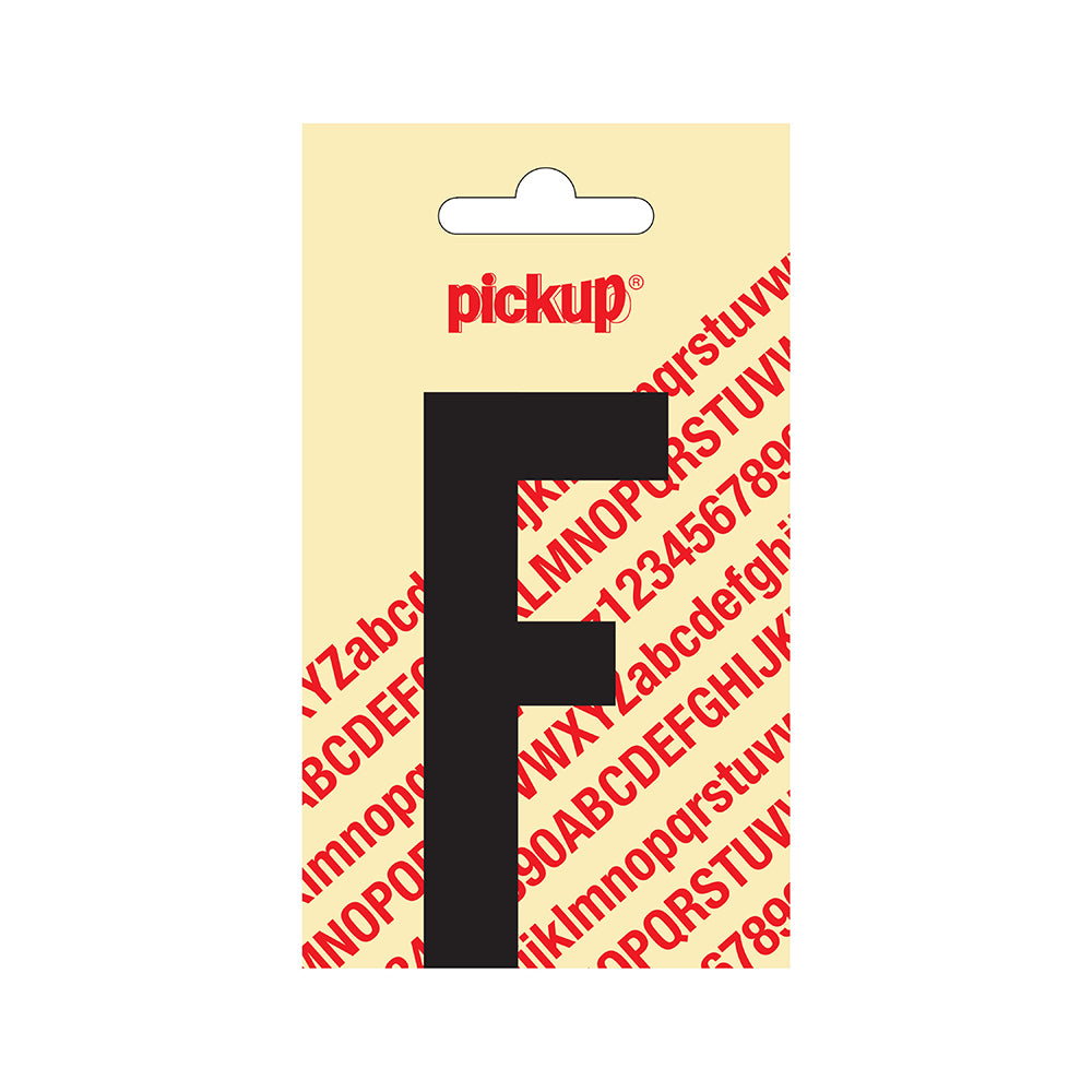 Plakletter Nobel 90 mm zwart F - Nobel - 31002090F - EAN 8711234221056 - zelfklevend vinyl