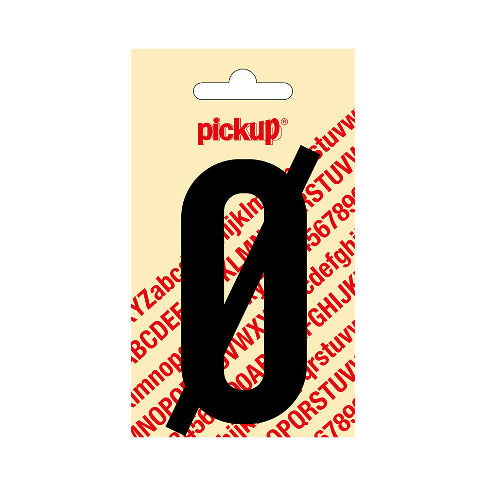 Plakletter Nobel 90 mm zwart Ø - Nobel - 31002090OE - EAN 8711234211897 - zelfklevend vinyl