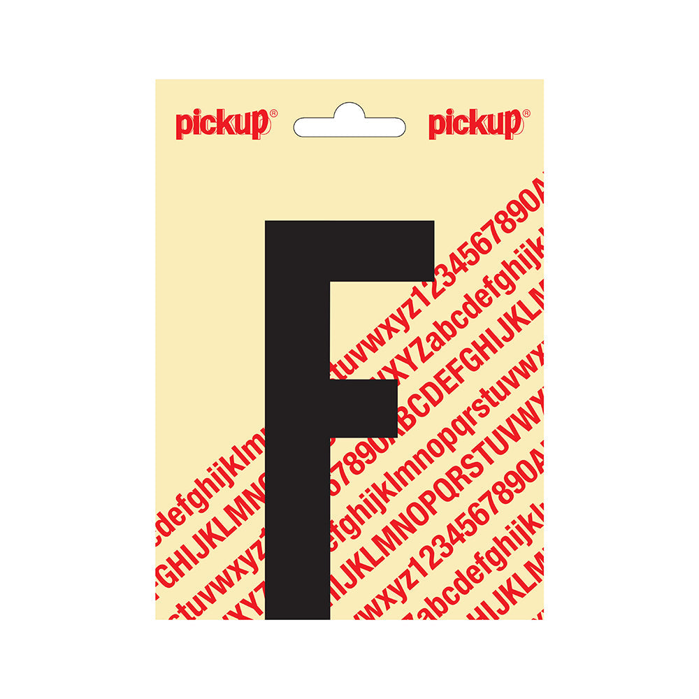 Plakletter Nobel 120mm zwart F - Nobel - 31002120F - EAN 8711234231055 - zelfklevend vinyl