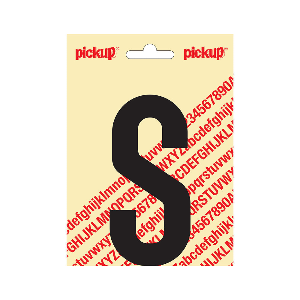 Plakletter Nobel 120mm zwart S - Nobel - 31002120S - EAN 8711234231185 - zelfklevend vinyl