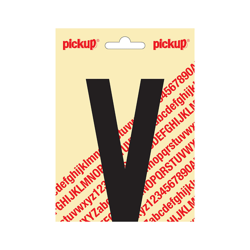 Plakletter Nobel 120mm zwart V - Nobel - 31002120V - EAN 8711234231215 - zelfklevend vinyl