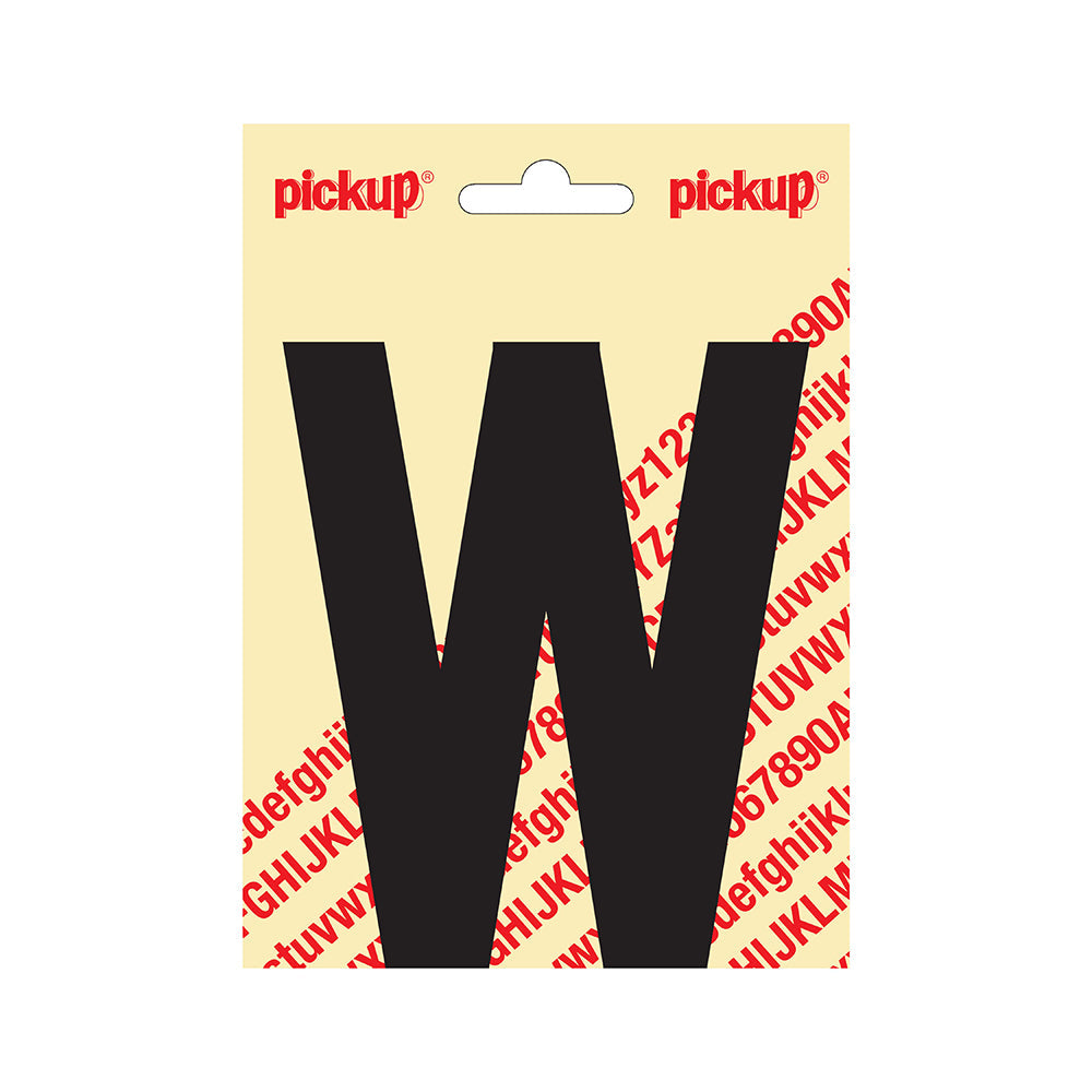 Plakletter Nobel 120mm zwart W - Nobel - 31002120W - EAN 8711234231222 - zelfklevend vinyl