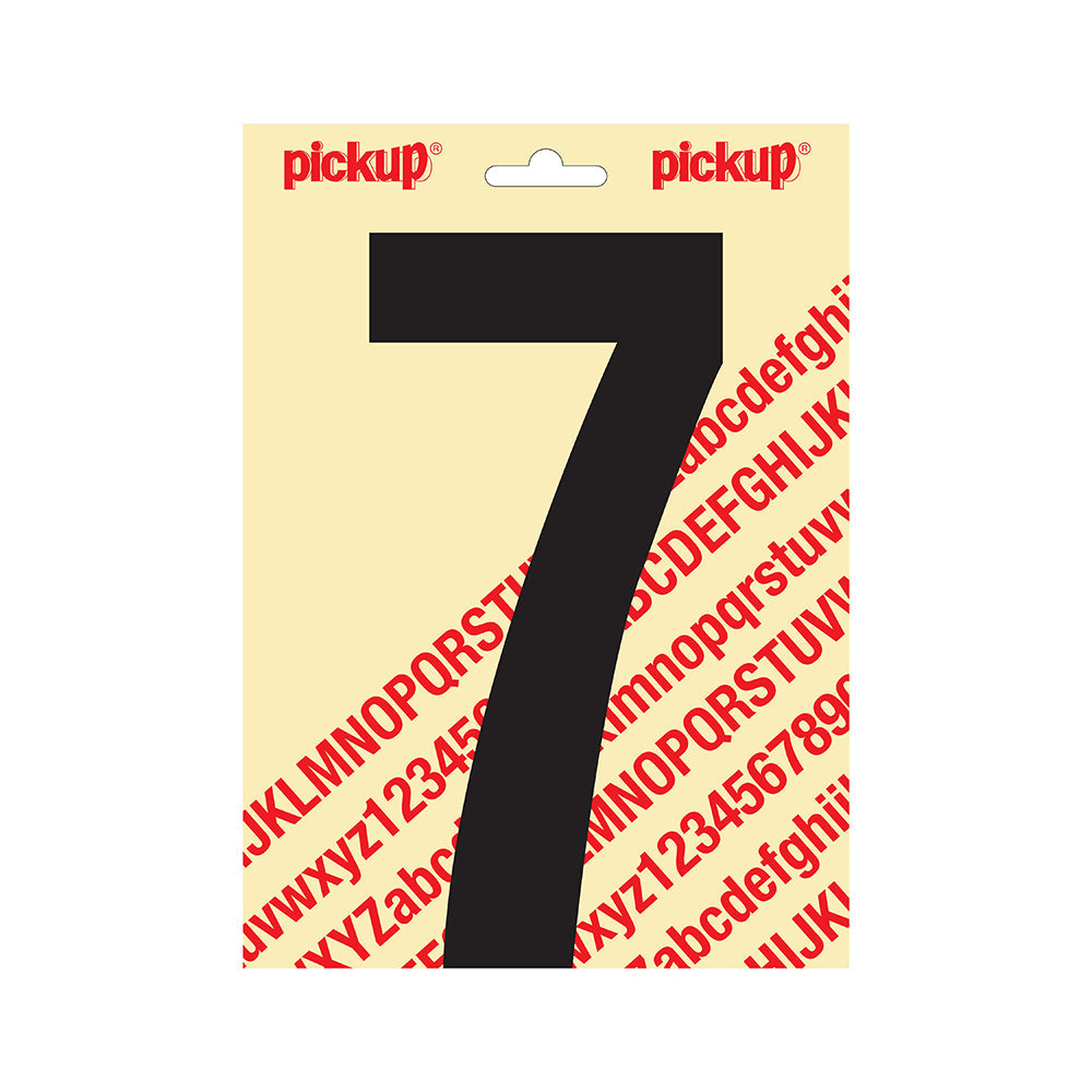 Plakcijfer Nobel 200mm zwart 7 - Nobel - 310022007 - EAN 8711234251374 - zelfklevend vinyl