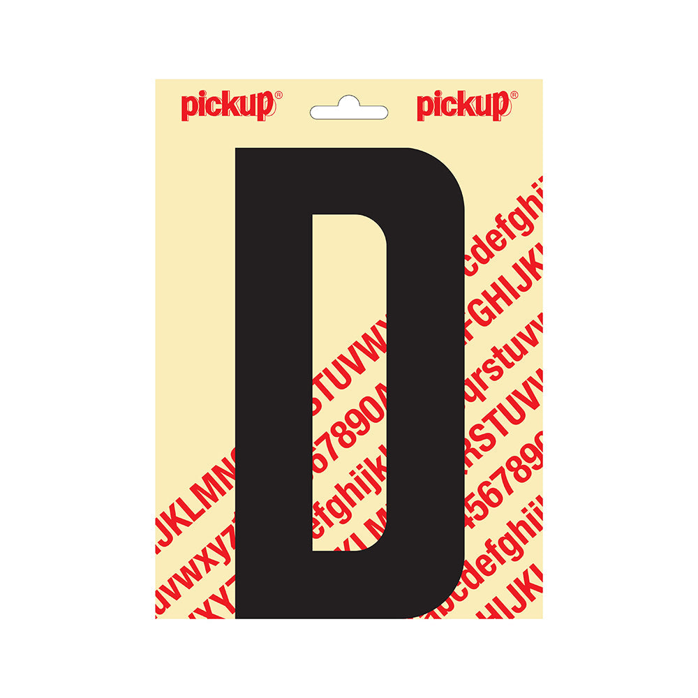 Plakletter Nobel 200mm zwart D - Nobel - 31002200D - EAN 8711234251039 - zelfklevend vinyl