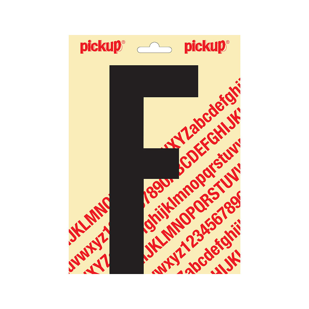 Plakletter Nobel 200mm zwart F - Nobel - 31002200F - EAN 8711234251053 - zelfklevend vinyl