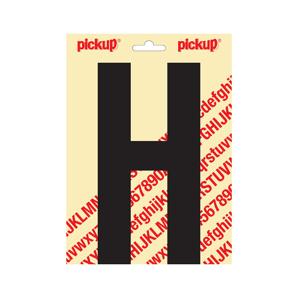 Plakletter Nobel 200mm zwart H - Nobel - 31002200H - EAN 8711234251077 - zelfklevend vinyl