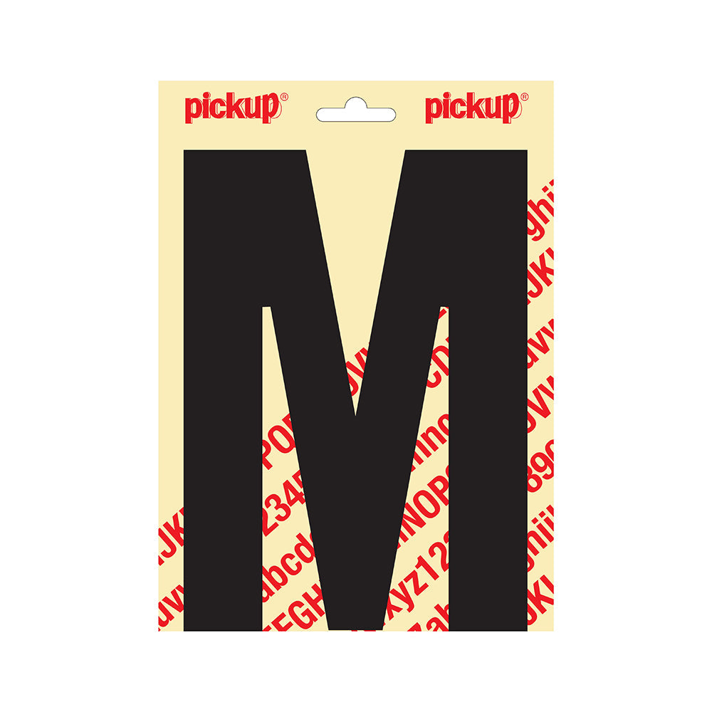 Plakletter Nobel 200mm zwart M - Nobel - 31002200M - EAN 8711234251121 - zelfklevend vinyl