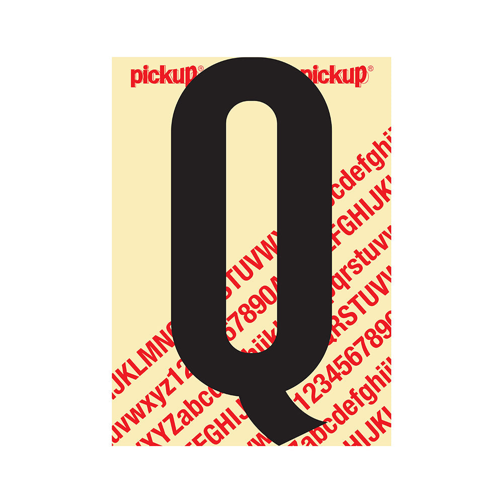 Plakletter Nobel 200mm zwart Q - Nobel - 31002200Q - EAN 8711234251169 - zelfklevend vinyl