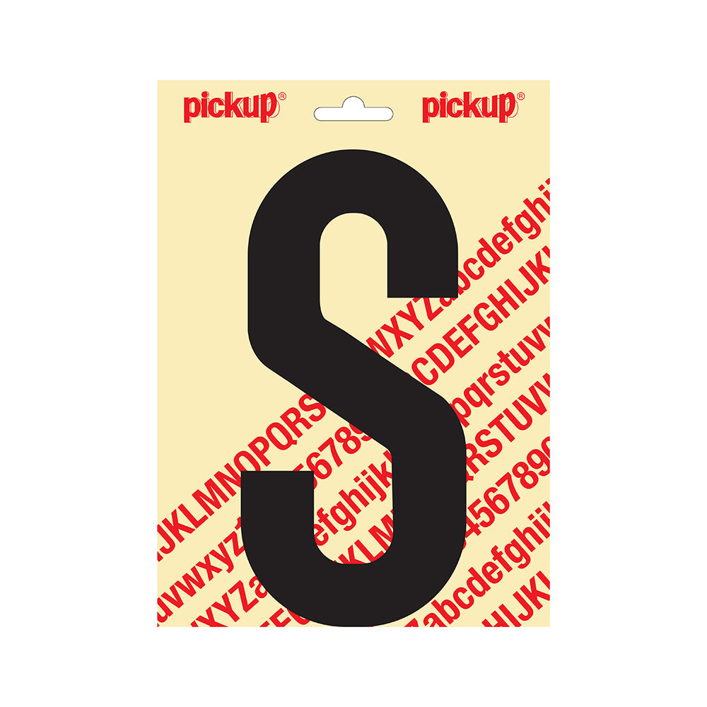 Plakletter Nobel 200mm zwart S - Nobel - 31002200S - EAN 8711234251183 - zelfklevend vinyl