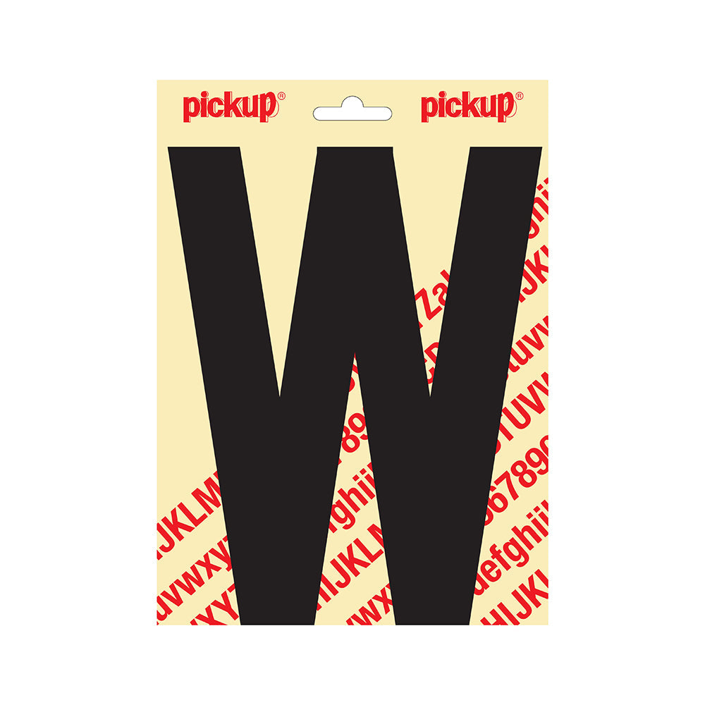 Plakletter Nobel 200mm zwart W - Nobel - 31002200W - EAN 8711234251220 - zelfklevend vinyl