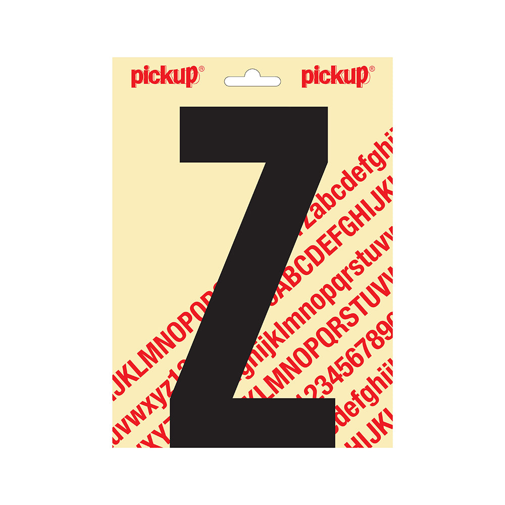 Plakletter Nobel 200mm zwart Z - Nobel - 31002200Z - EAN 8711234251251 - zelfklevend vinyl