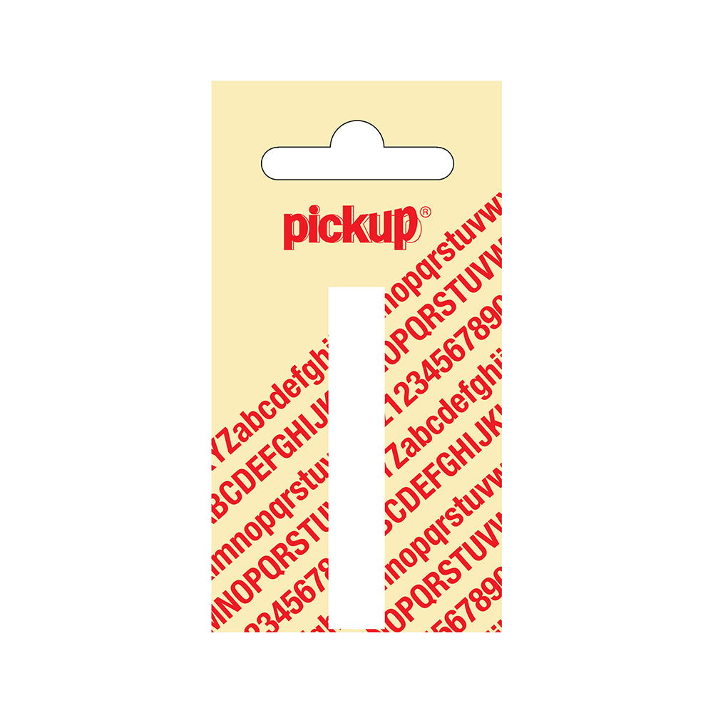 Plakletter Nobel 60 mm wit I - Nobel - 31012060I - EAN 8711234212085 - zelfklevend vinyl