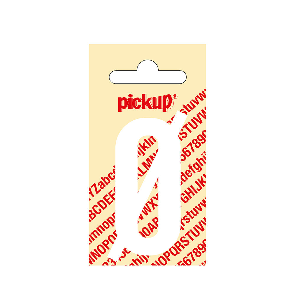 Plakletter Nobel 60 mm wit Ø - Nobel - 31012060OE - EAN 8711234211880 - zelfklevend vinyl