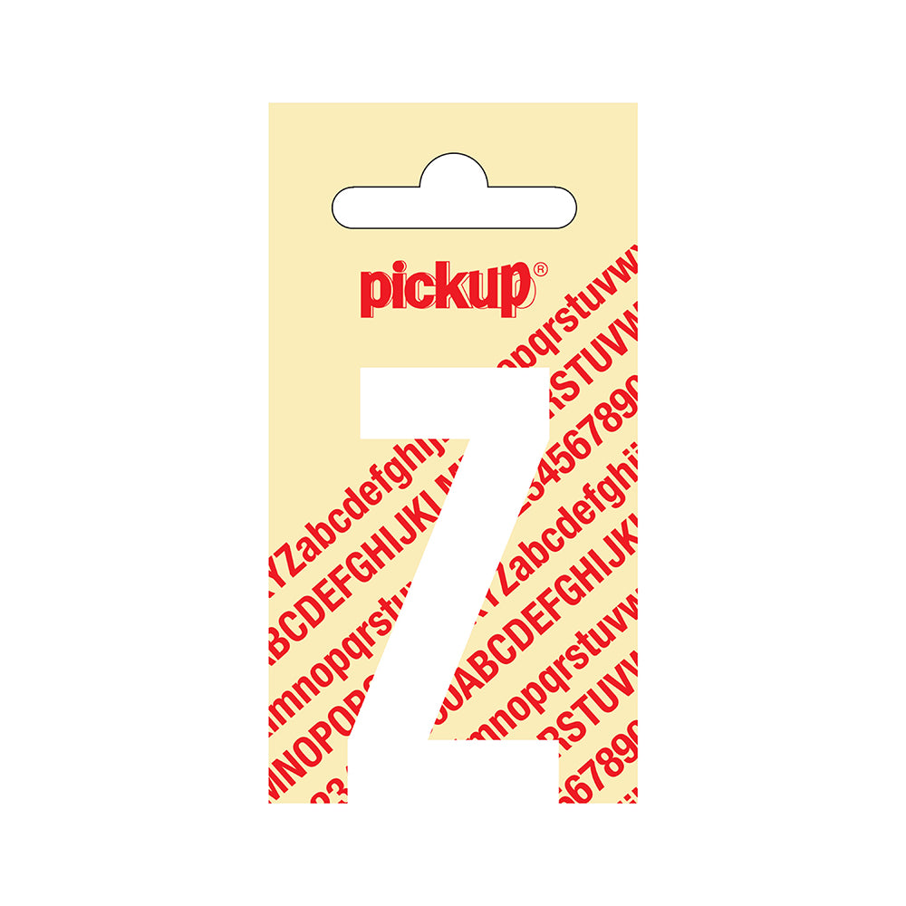 Plakletter Nobel 60 mm wit Z - Nobel - 31012060Z - EAN 8711234212252 - zelfklevend vinyl