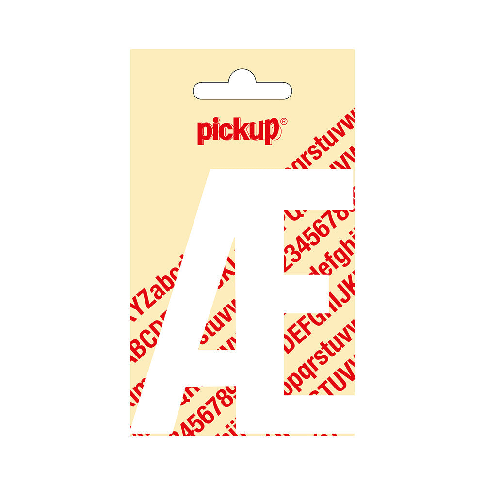 Plakletter Nobel 90 mm wit AE - Nobel - 31012090AE - EAN 8711234211828 - zelfklevend vinyl