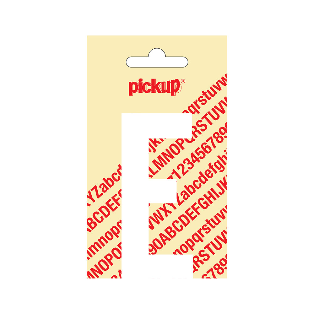 Plakletter Nobel 90 mm wit E - Nobel - 31012090E - EAN 8711234222046 - zelfklevend vinyl