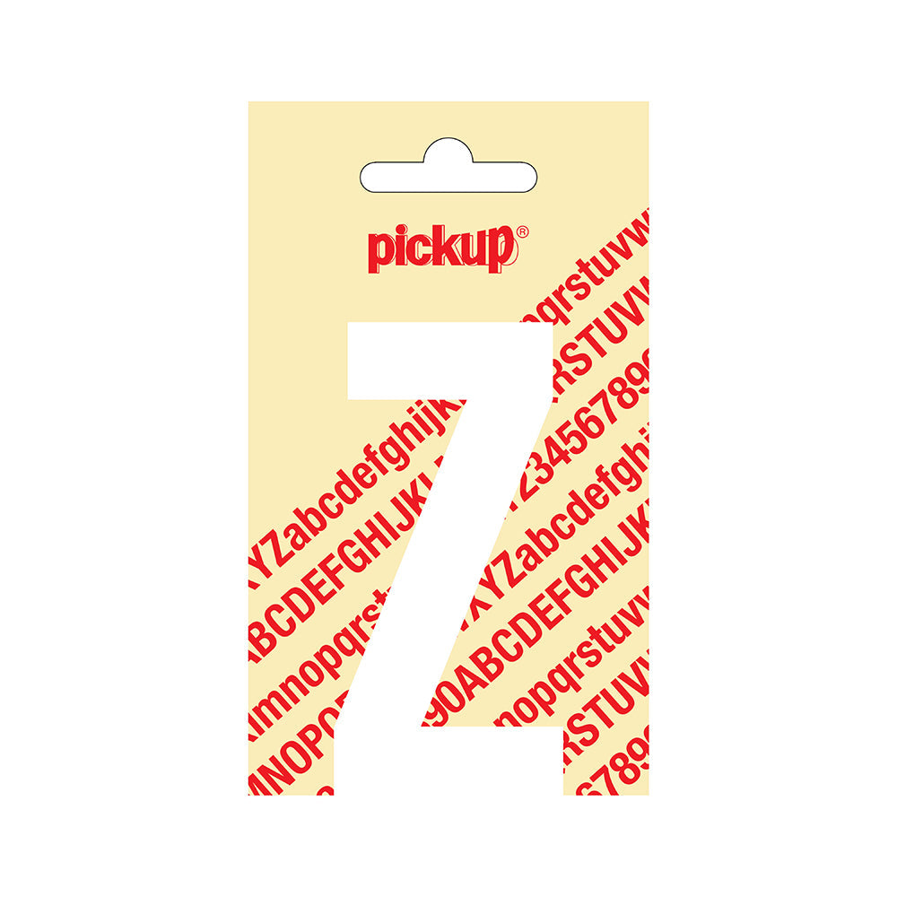 Plakletter Nobel 90 mm wit Z - Nobel - 31012090Z - EAN 8711234222251 - zelfklevend vinyl