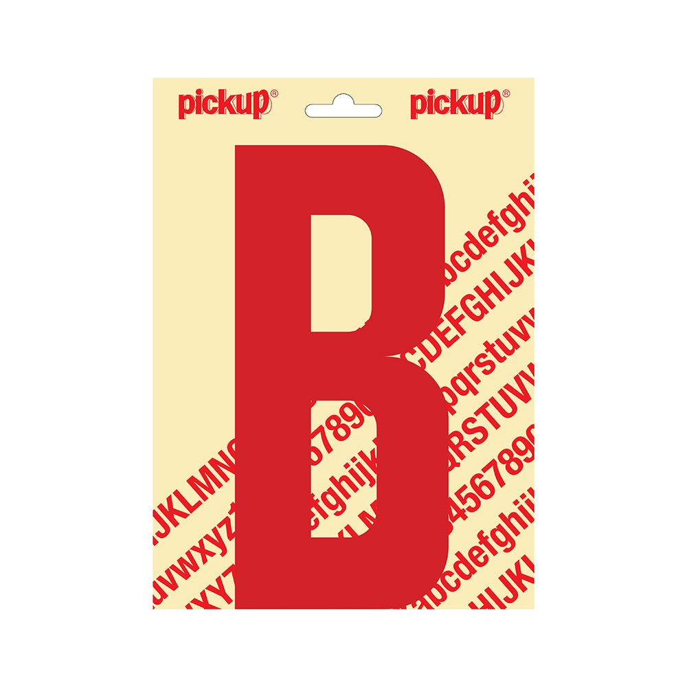 Plakletter Nobel 200mm rood B - Nobel - 31022200B - EAN 8711234253019 - zelfklevend vinyl