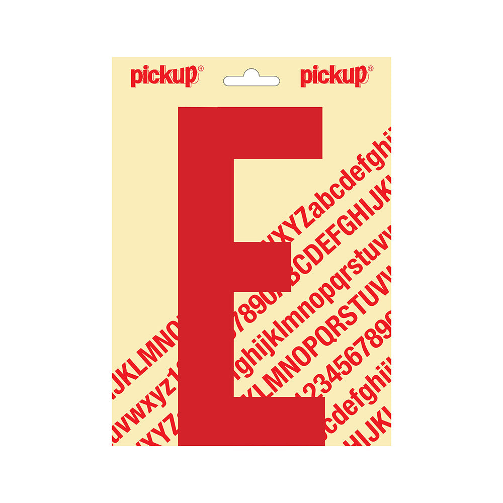 Plakletter Nobel 200mm rood E - Nobel - 31022200E - EAN 8711234253040 - zelfklevend vinyl