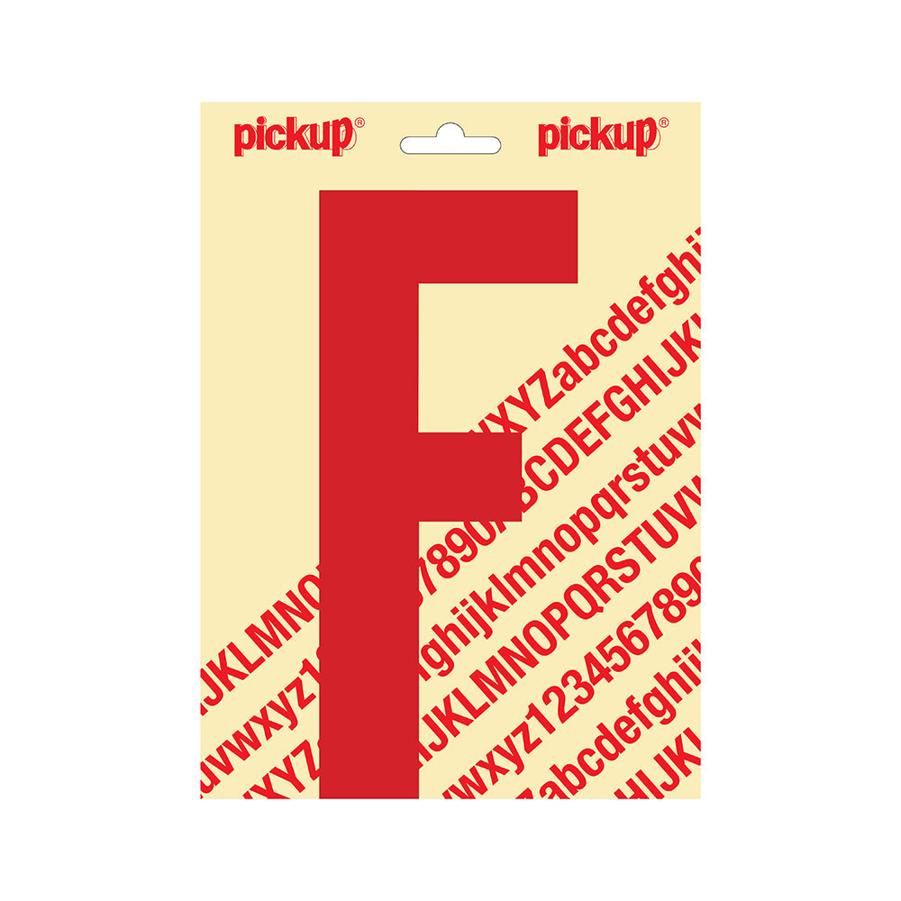 Plakletter Nobel 200mm rood F - Nobel - 31022200F - EAN 8711234253057 - zelfklevend vinyl
