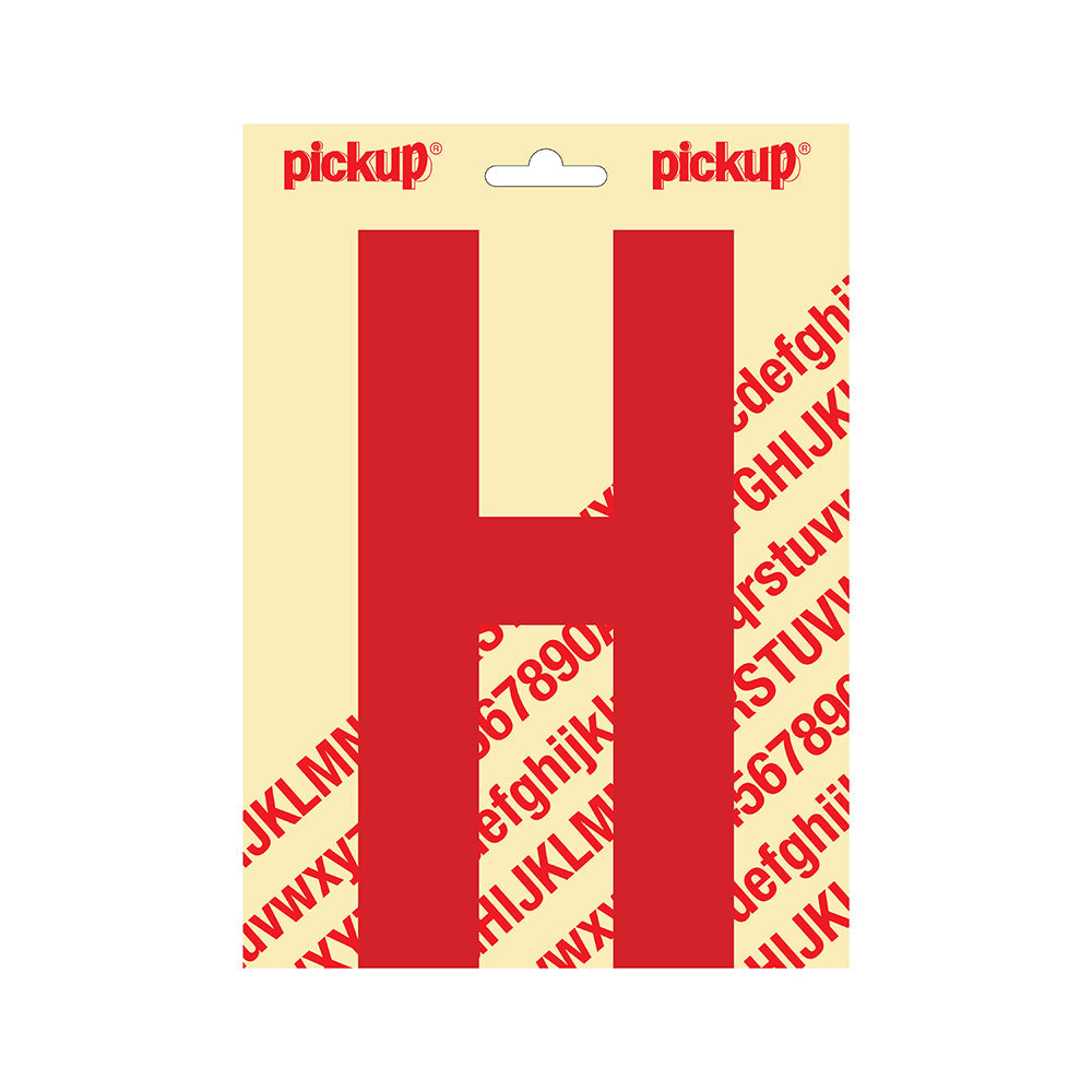 Plakletter Nobel 200mm rood H - Nobel - 31022200H - EAN 8711234253071 - zelfklevend vinyl