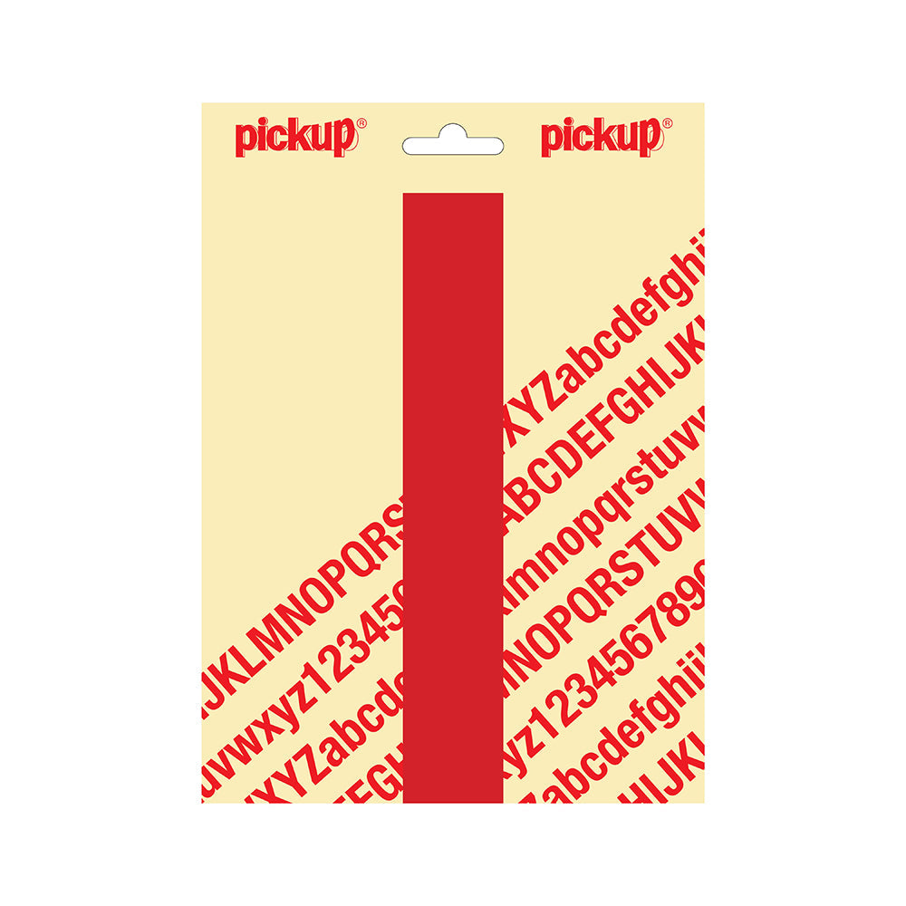 Plakletter Nobel 200mm rood I - Nobel - 31022200I - EAN 8711234253088 - zelfklevend vinyl