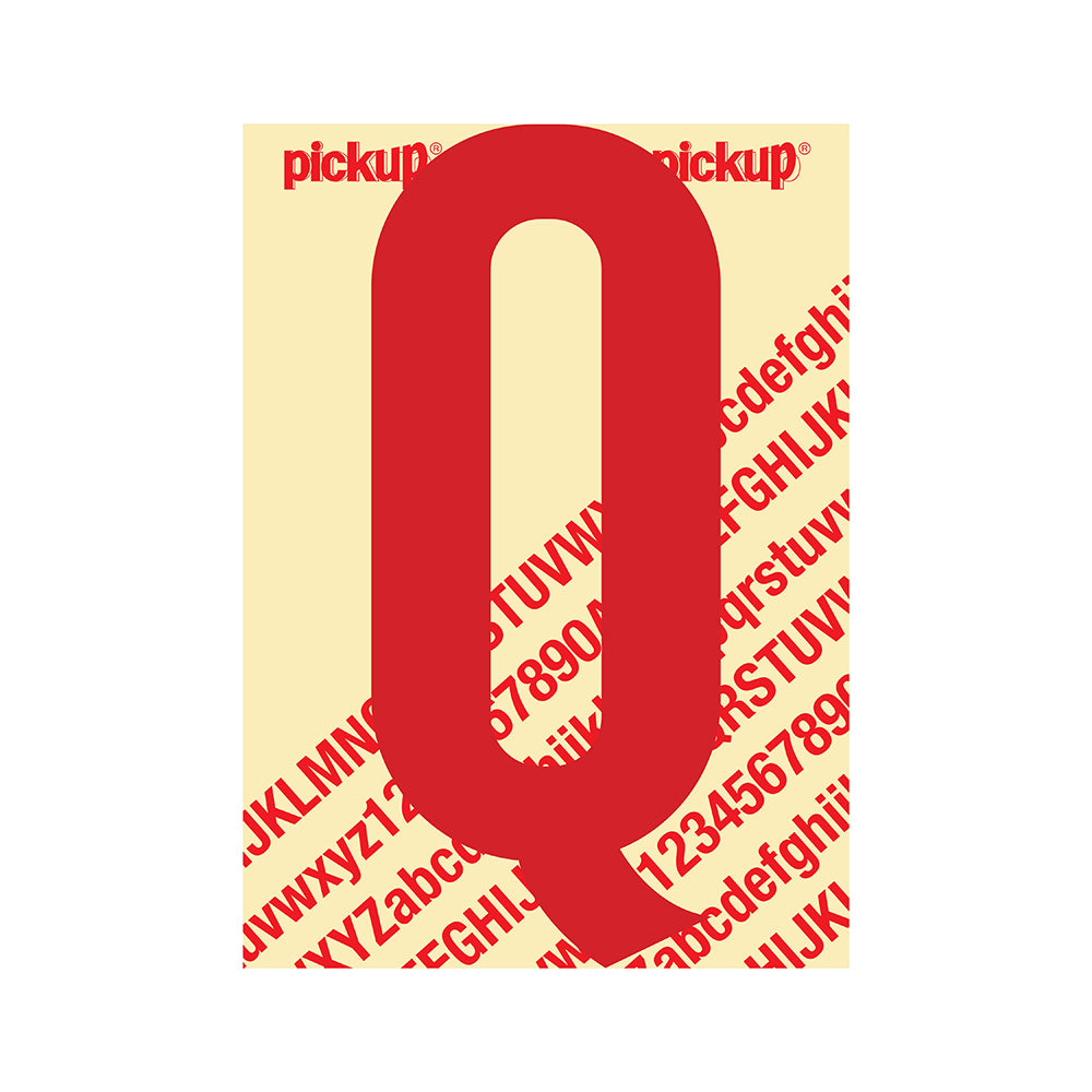 Plakletter Nobel 200mm rood Q - Nobel - 31022200Q - EAN 8711234253163 - zelfklevend vinyl