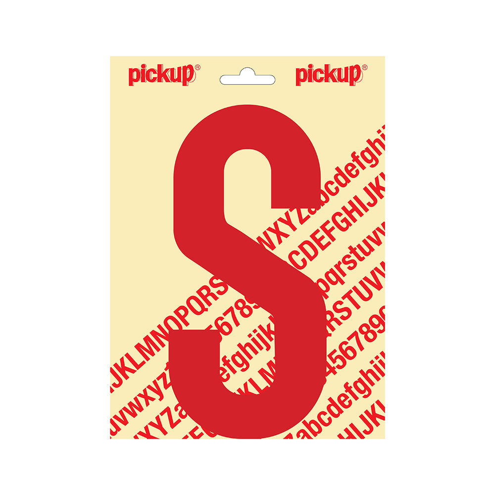 Plakletter Nobel 200mm rood S - Nobel - 31022200S - EAN 8711234253187 - zelfklevend vinyl