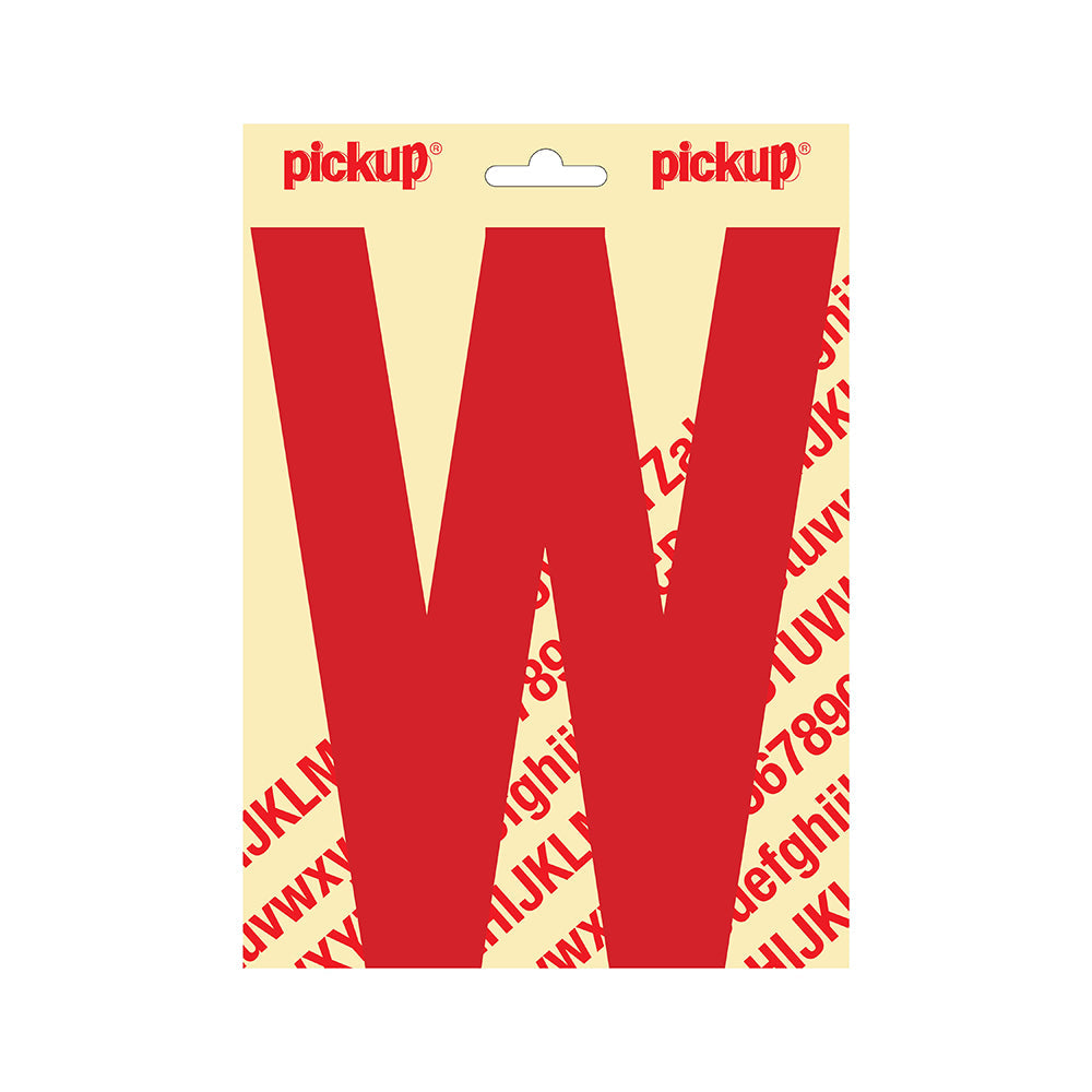 Plakletter Nobel 200mm rood W - Nobel - 31022200W - EAN 8711234253224 - zelfklevend vinyl