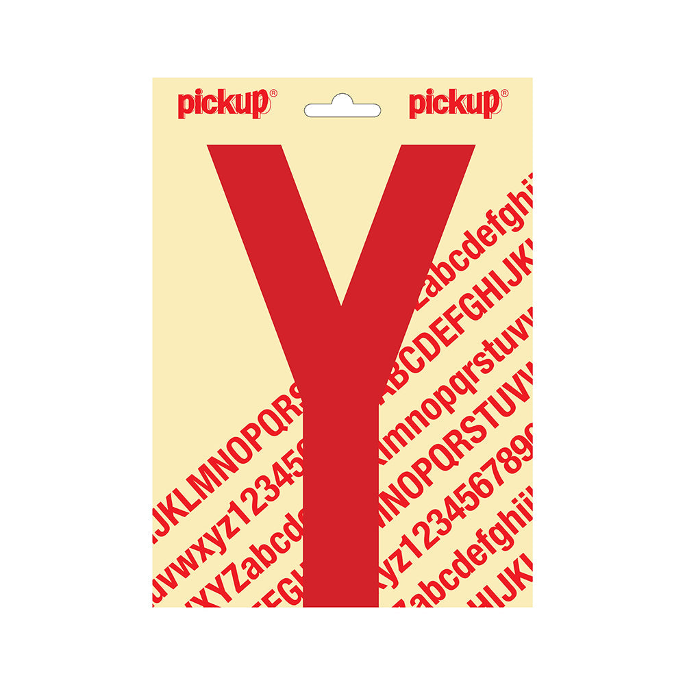 Plakletter Nobel 200mm rood Y - Nobel - 31022200Y - EAN 8711234253248 - zelfklevend vinyl