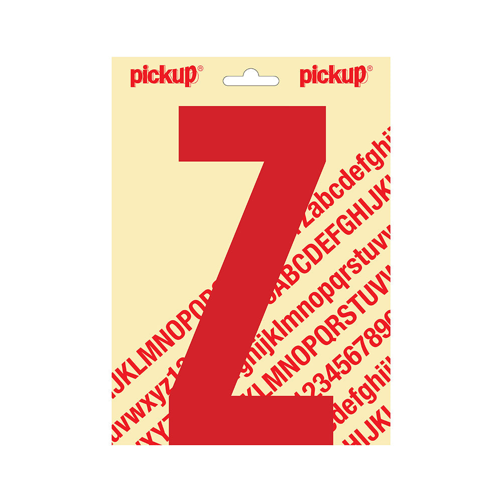 Plakletter Nobel 200mm rood Z - Nobel - 31022200Z - EAN 8711234253255 - zelfklevend vinyl