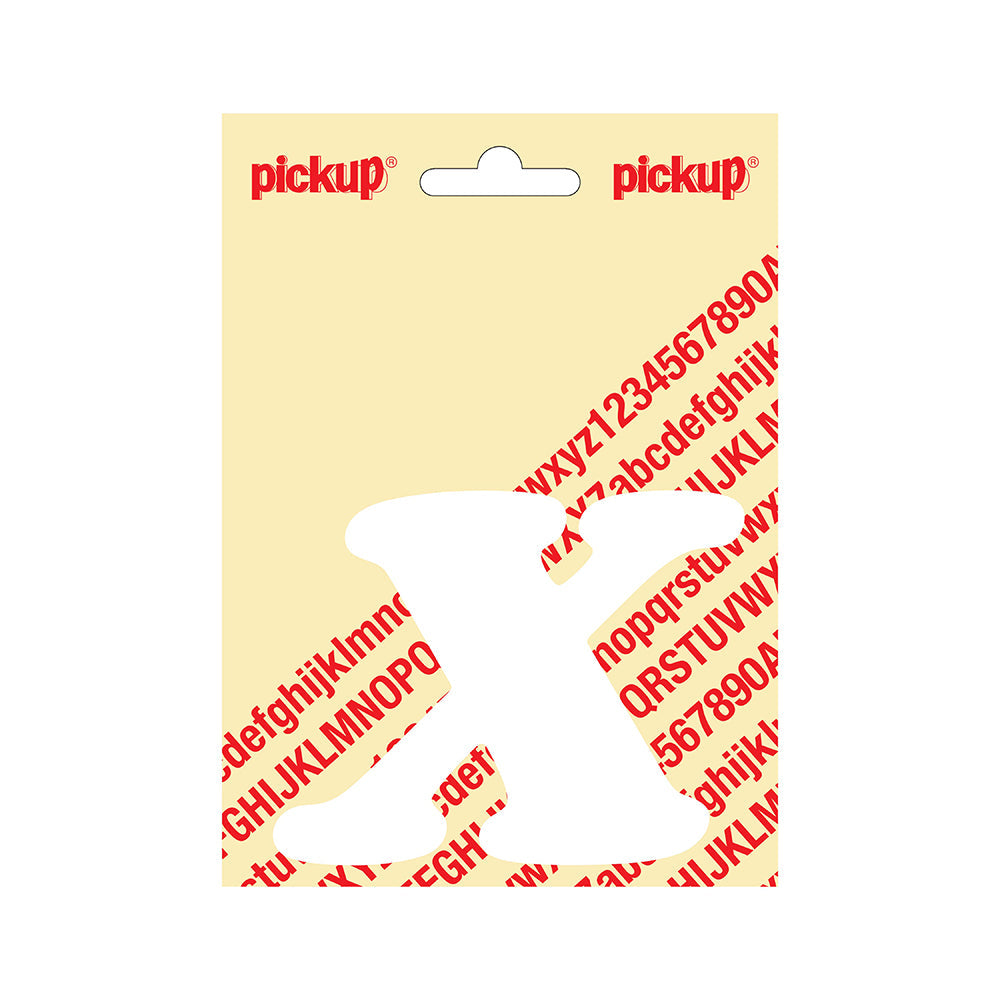 Plakletter CooperBlack 80 mm - wit X - CooperBlack - 31312080X - EAN 8711234322234 - zelfklevend vinyl