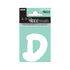Decoletter Emma 70 mm - wit D decoratief lettertype voor binnen- en buiten 32412070D - EAN 8711234003218 - zelfklevend vinyl