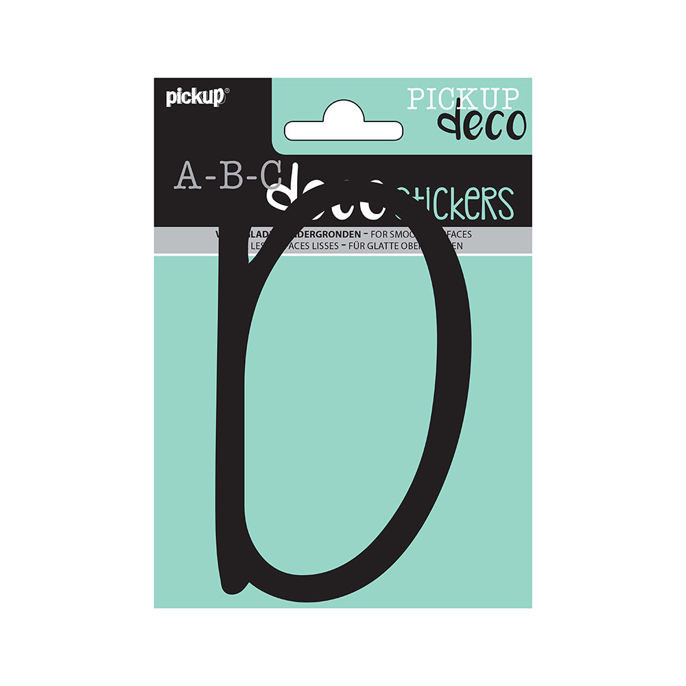 Decoletter Lynn 120 mm - zwart D decoratief lettertype voor binnen- en buiten 32502120D - EAN 8711234003577 - zelfklevend vinyl