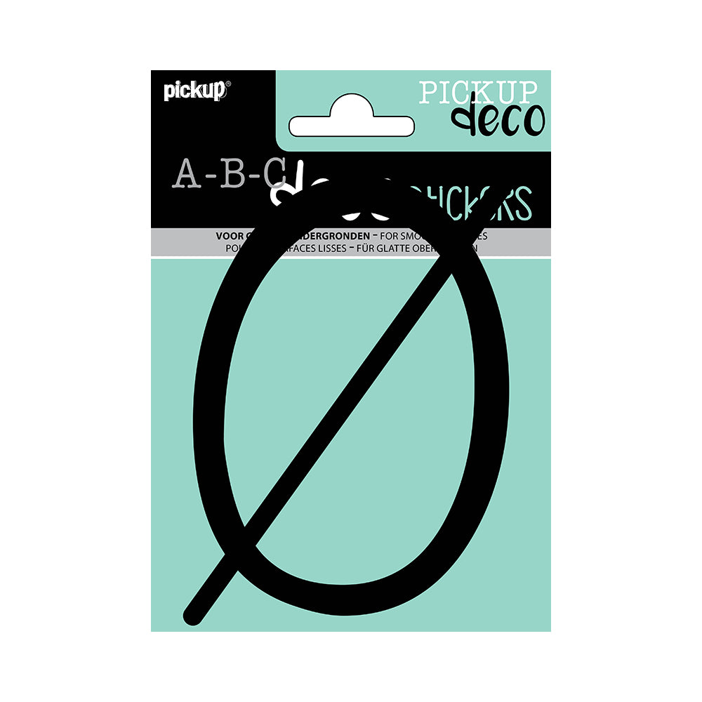 Decoletter Lynn 120 mm - zwart Ø decoratief lettertype voor binnen- en buiten 32502120OE - EAN 8711234004208 - zelfklevend vinyl