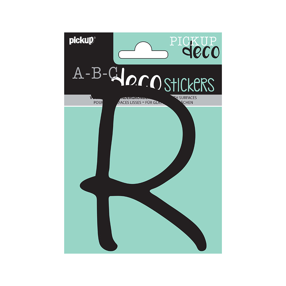 Decoletter Lynn 120 mm - zwart R decoratief lettertype voor binnen- en buiten 32502120R - EAN 8711234003713 - zelfklevend vinyl