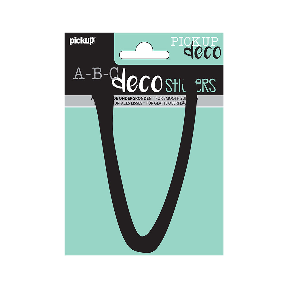 Decoletter Lynn 120 mm - zwart V decoratief lettertype voor binnen- en buiten 32502120V - EAN 8711234003751 - zelfklevend vinyl