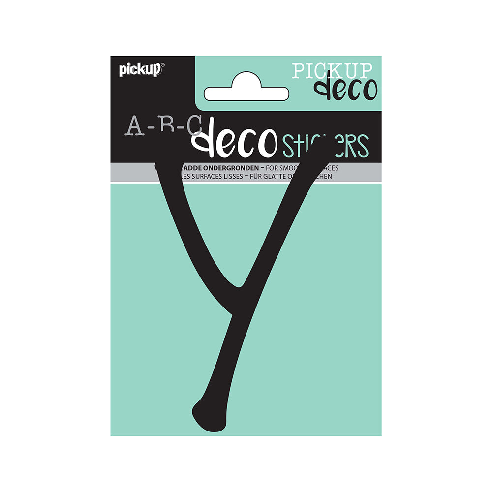 Decoletter Lynn 120 mm - zwart Y decoratief lettertype voor binnen- en buiten 32502120Y - EAN 8711234003782 - zelfklevend vinyl