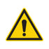 Bord driehoek 200 mm - Gevaar - 1270200700 - EAN 8711234127495 - hard kunststof polystyreen 1,5 mm