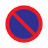 Bord rond diameter 300 mm - Parkeerverbod - 1270300813 - EAN 8711234127051 - hard kunststof polystyreen 1,5 mm