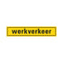 Pickup Bord 400x80 mm werkverkeer - zuignapjes - 1270400002 - EAN 8711234006219 - hard kunststof polystyreen 1,5 mm - geel