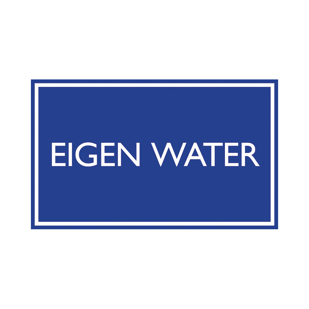 Nautic eigen water - Bord 330x200 mm - 1271330008 - EAN 8711234061119 - aluminium sandwich dibond 3 mm