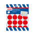 Markeringsvorm rood - rond diameter 35 mm - 1272080221 - EAN 8711234001597 - zelfklevend vinyl
