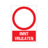 Bord 230x330 mm Combinatie - Inrit vrijlaten - 1272300011 - EAN 8711234128874 - hard kunststof polystyreen 1,5 mm