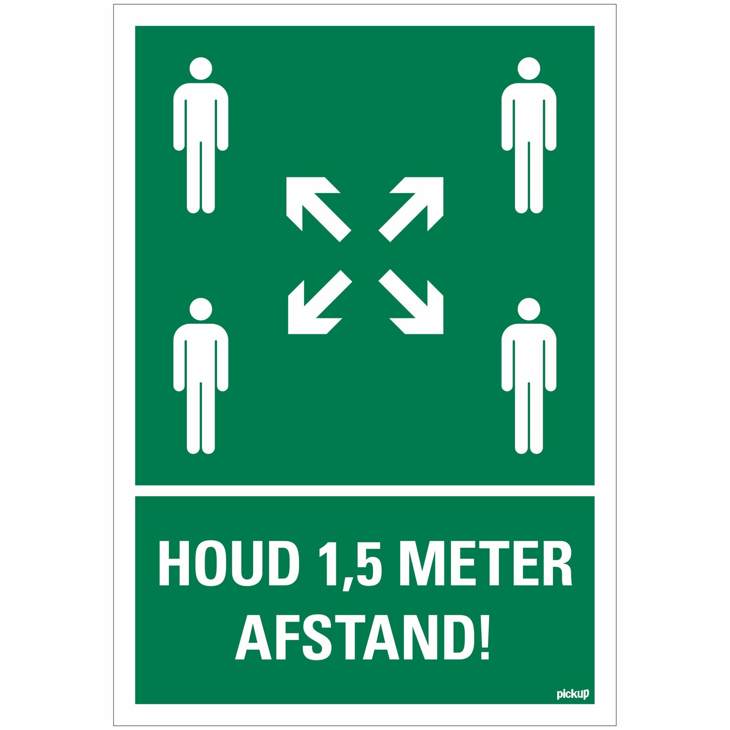 Bord 230x330 mm social distance distance sociale - 19  1272300024 EAN 8711234133694