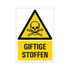 Bord 230x330 mm Combinatie - Giftige stoffen - 1272300105 - EAN 8711234129406 - hard kunststof polystyreen 1,5 mm