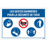 Panneau 230x330 mm Les gestes Barrieres pour la s‚curit‚ de tous - social distance distance sociale - 19 1272300269 EAN 8711234040824 